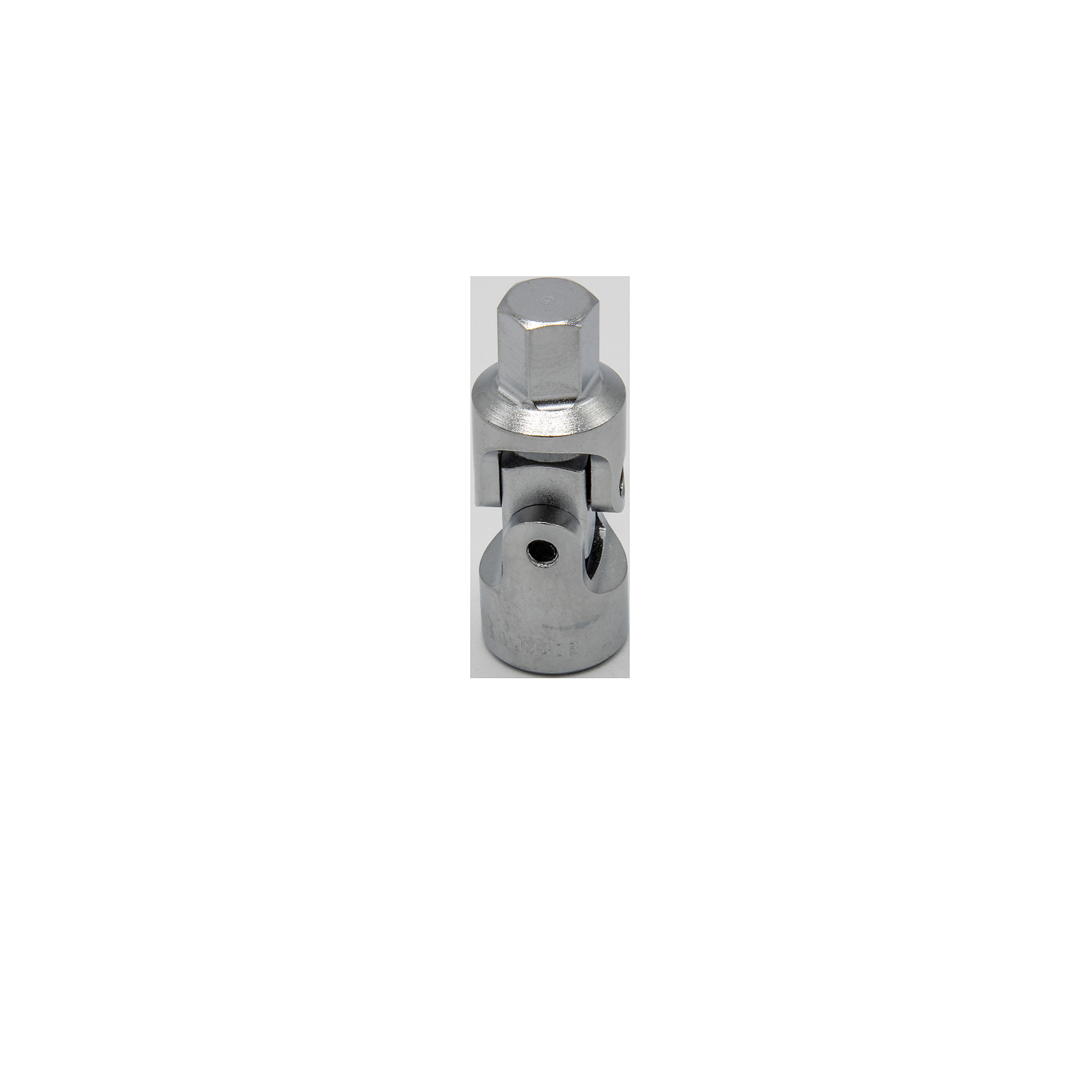 VIM Tools 8mm Bit — Heat Treated S2 Steel, Satin Chrome Finish, Stubby Half Cut Hex, 1/4in. Square Drive, Model# VIMUJM408-8M